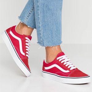 Vans Womens old skool Classic Red